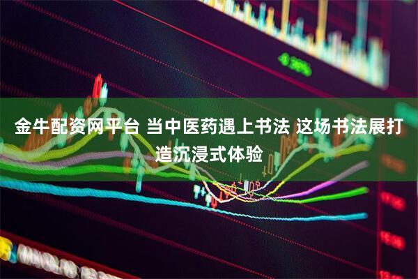 金牛配资网平台 当中医药遇上书法 这场书法展打造沉浸式体验