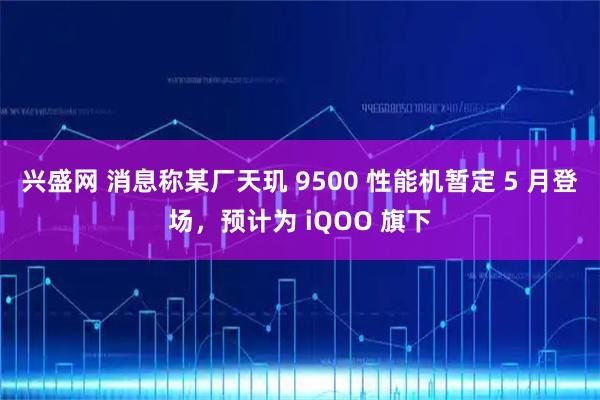 兴盛网 消息称某厂天玑 9500 性能机暂定 5 月登场，预计为 iQOO 旗下